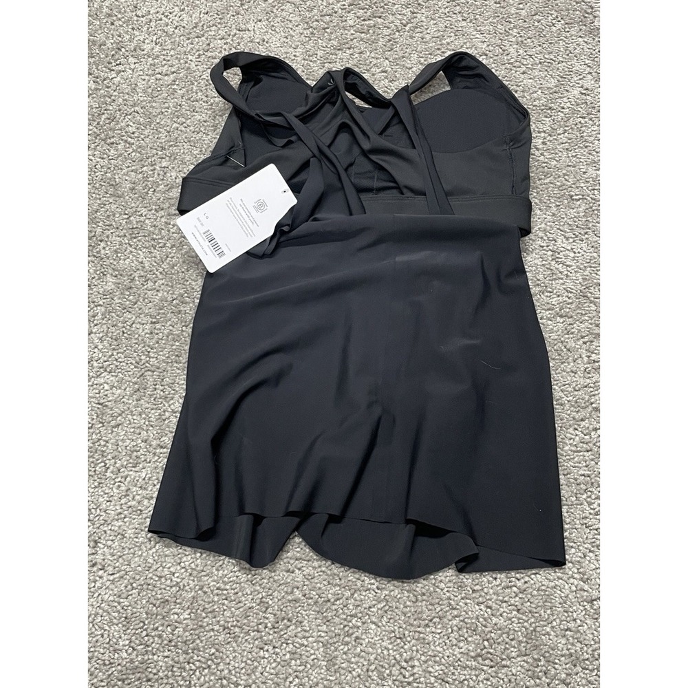 Athelta 2-in-1 Ultimate Support‎ Top Black with Built In Bra NWT Large A-C - Picture 5 of 5